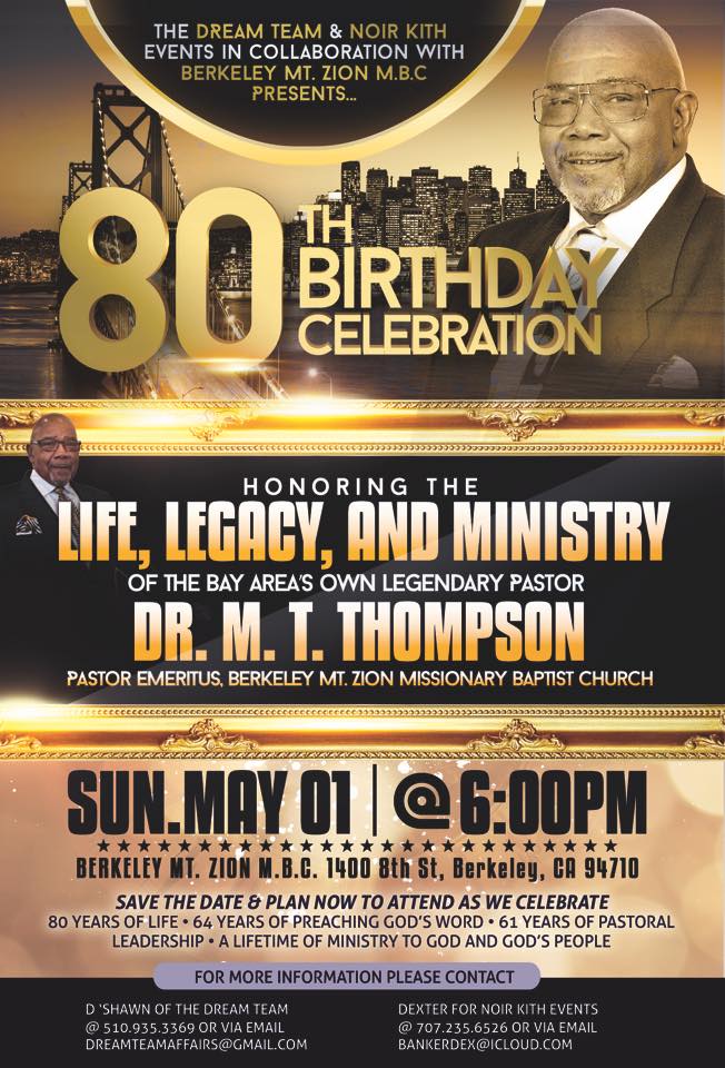 Dr. M.T. Thompson 80th Birthday Celebration