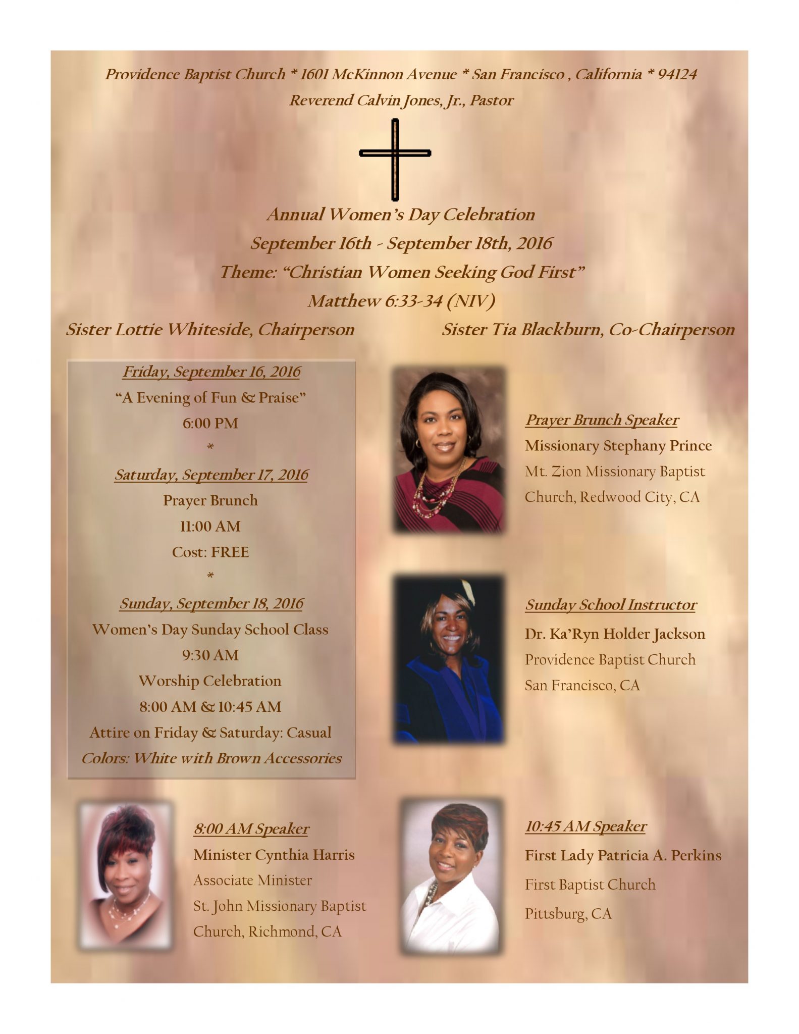 Providence Baptist Church - Women's Day Weekend