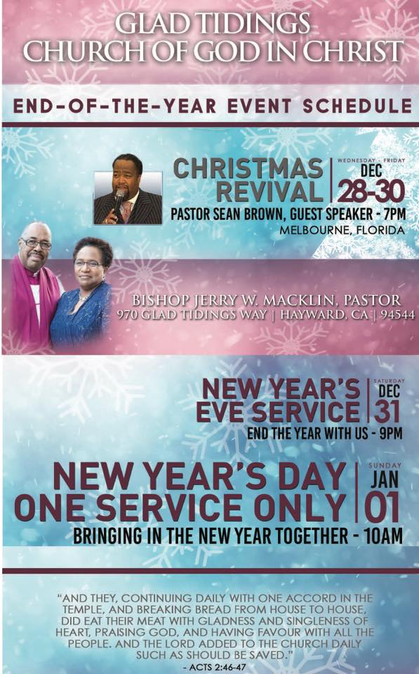 Glad Tidings COGIC - New Year's Eve Service