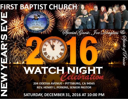 First Baptist Church - Watch Night Celebration