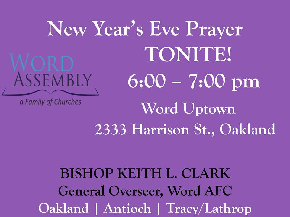 New Year's Eve Prayer Service