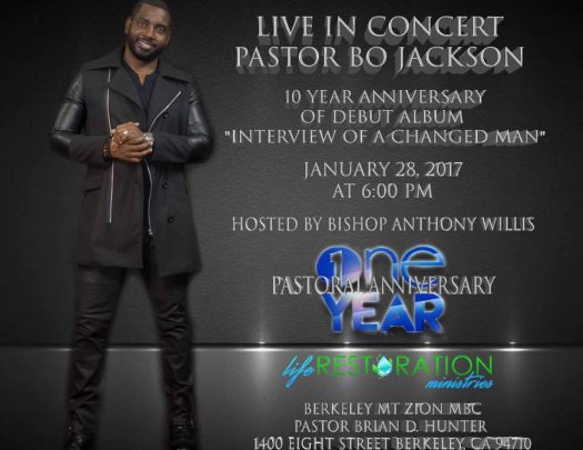 Pastor Bo Jackson CD Debut