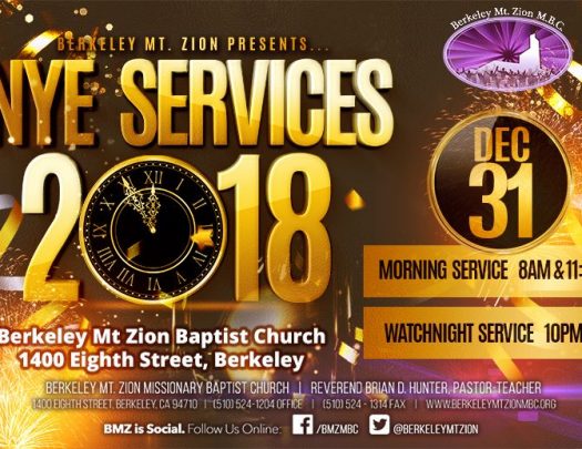 Berkeley Mt. Zion NYE Watch Night Services