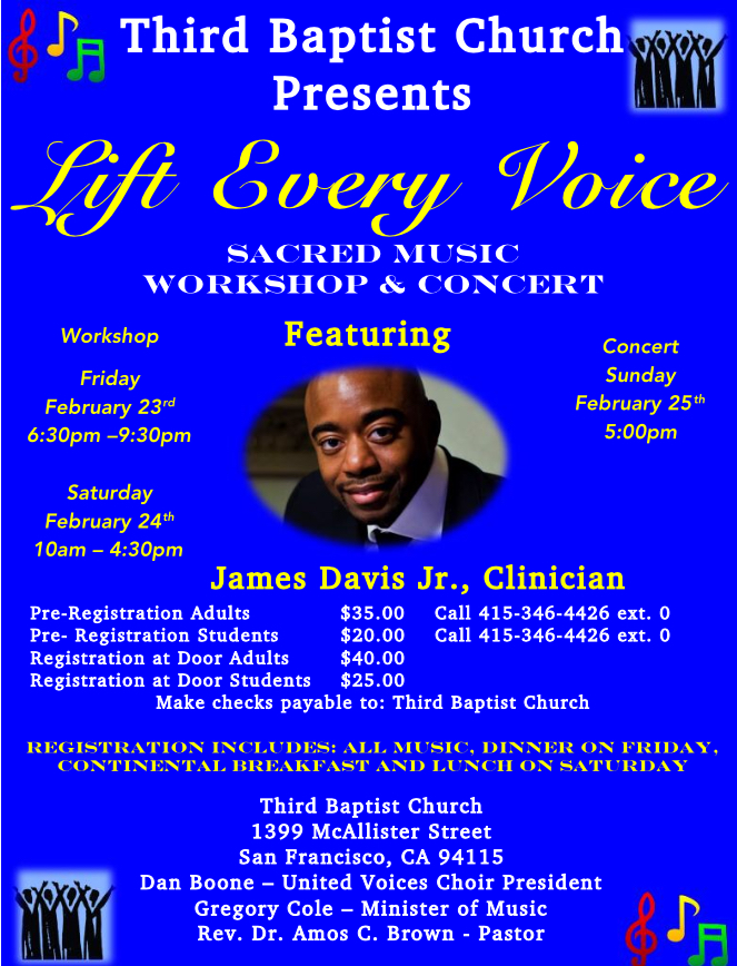 Third Baptist Church Lift Every Voice Sacred Music Workshop & Concert