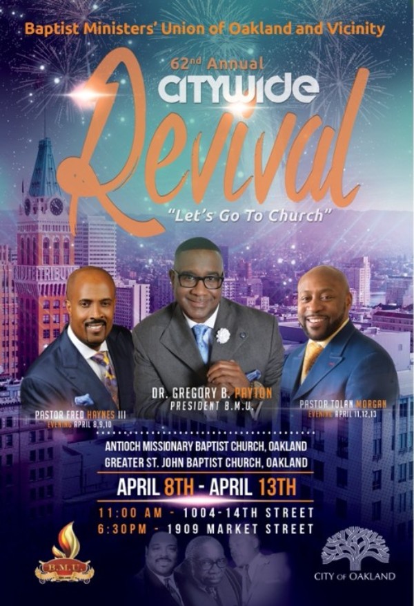 Baptist Minister Union of OaklandCity Wide Revival 2018