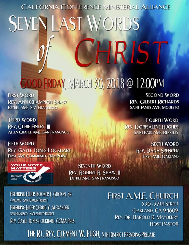 AME California Conference Ministerial Alliance Good Friday 2018