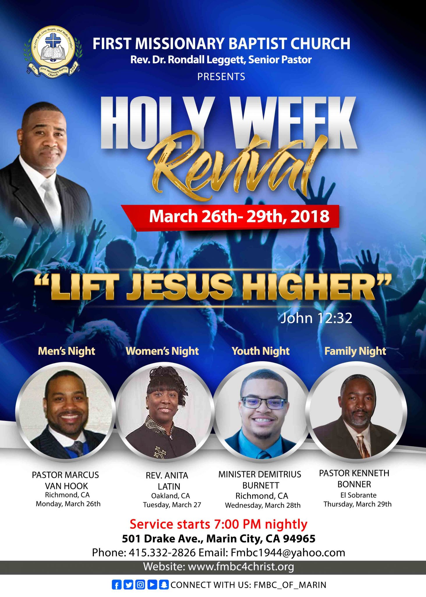 First Missionary Baptist Church Holy Week Revival 2018