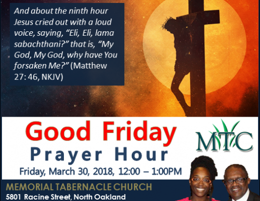 Memorial Tabernacle Church Good Friday 2018