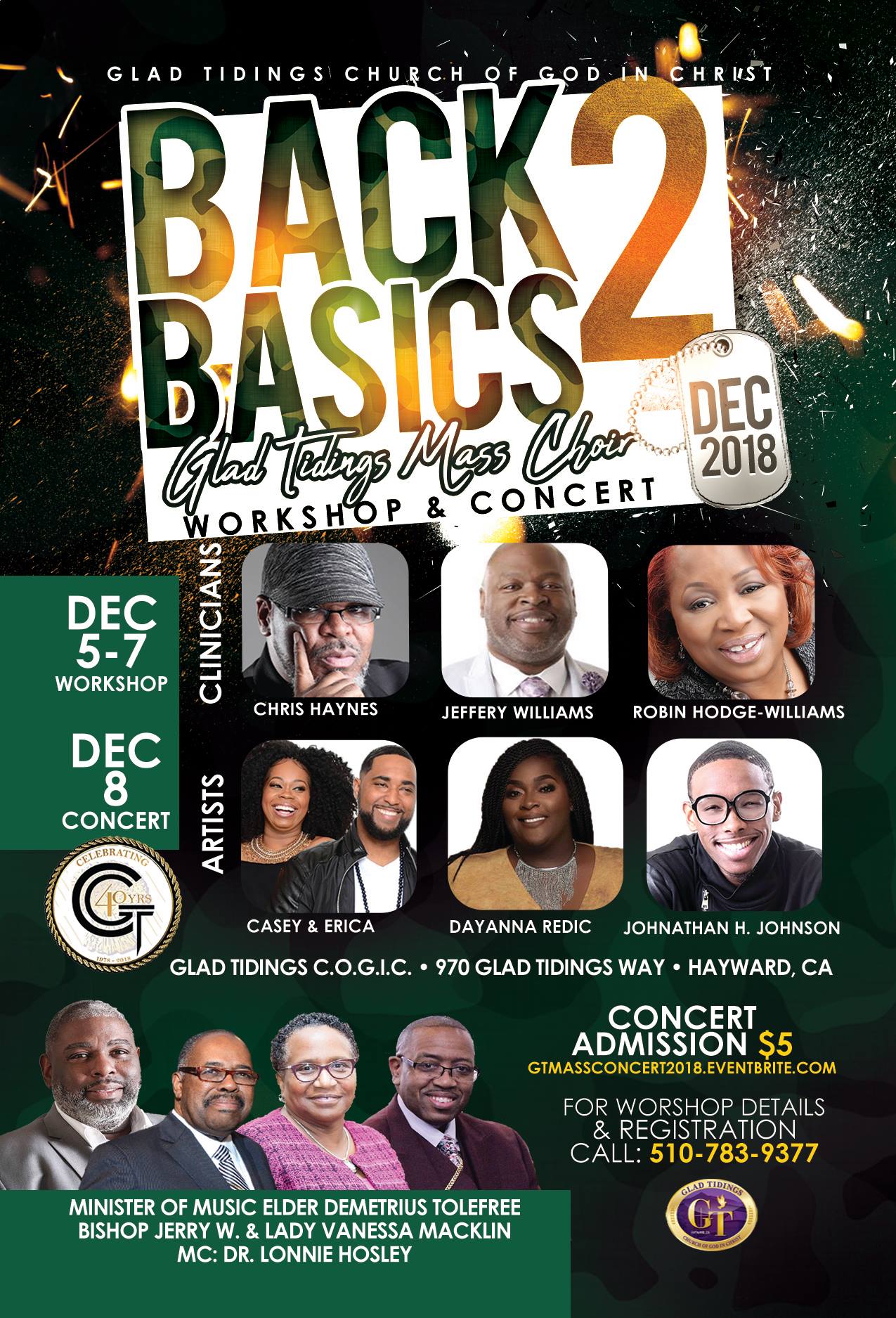 2018 Glad Tidings COGIC Music Workshop And Concert