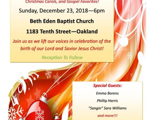 Beth Eden Annual Christmas Concert 2018
