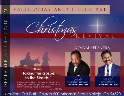 Old Path Miracle Cathedral Cogic Christmas Revival 2018