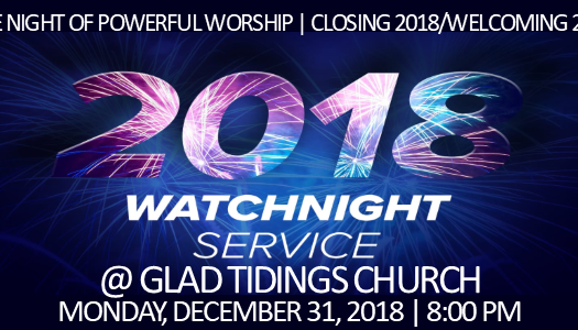 Glad Tidings Cogic Watch Night Service 2018