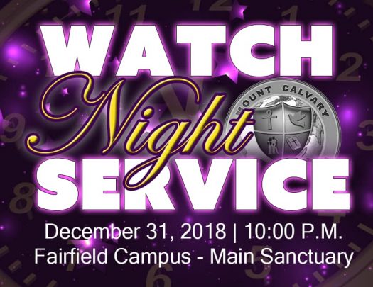 Mount Calvary Baptist Church Watch Night 2018