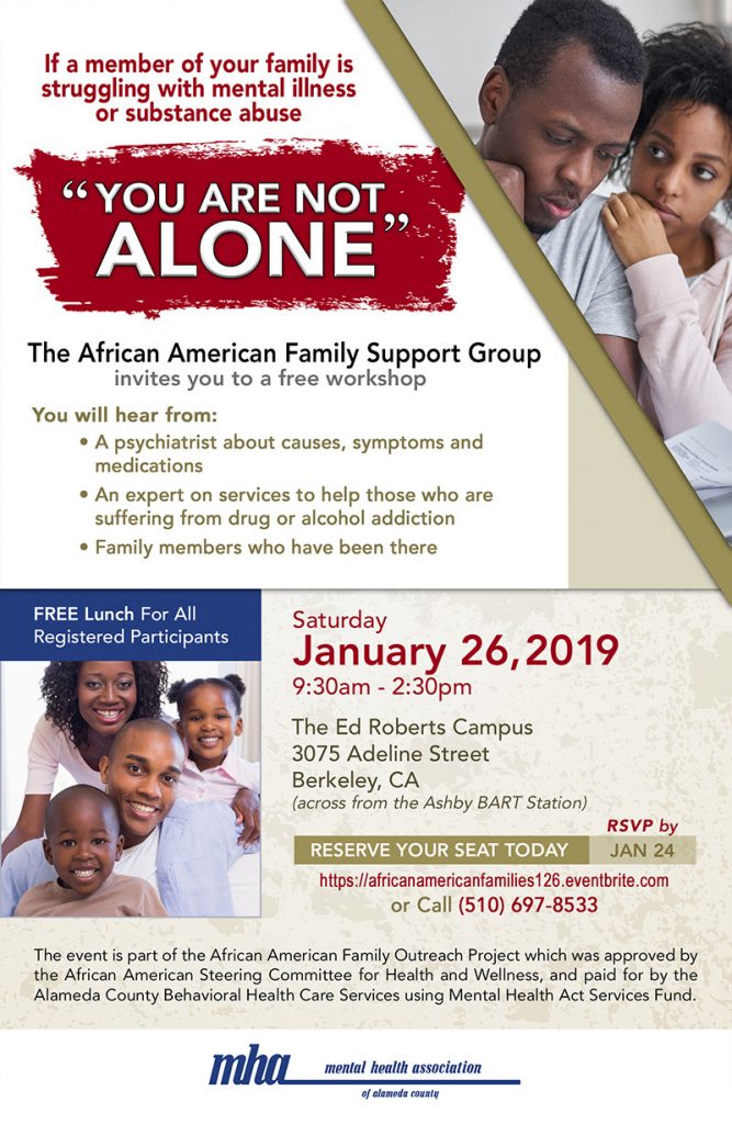 The African American Family Support Group Mental Health Workshop Berkeley 2018
