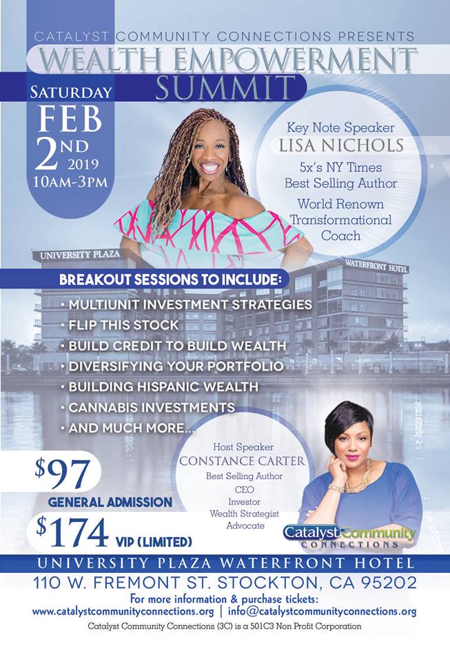Wealth Empowerment Summit With Lisa Nichols Stockton 2019