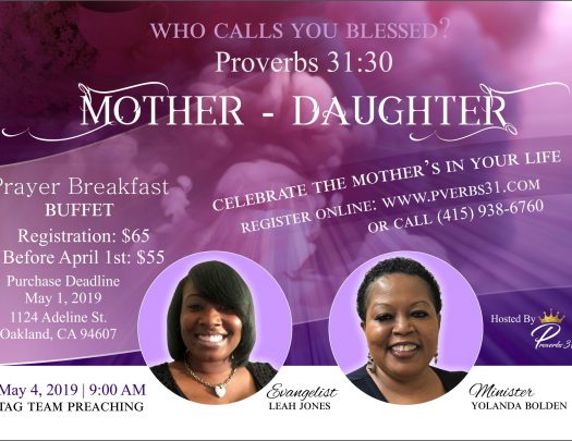 Proverbs 31 Mother Daughter Prayer Breakfast 2019