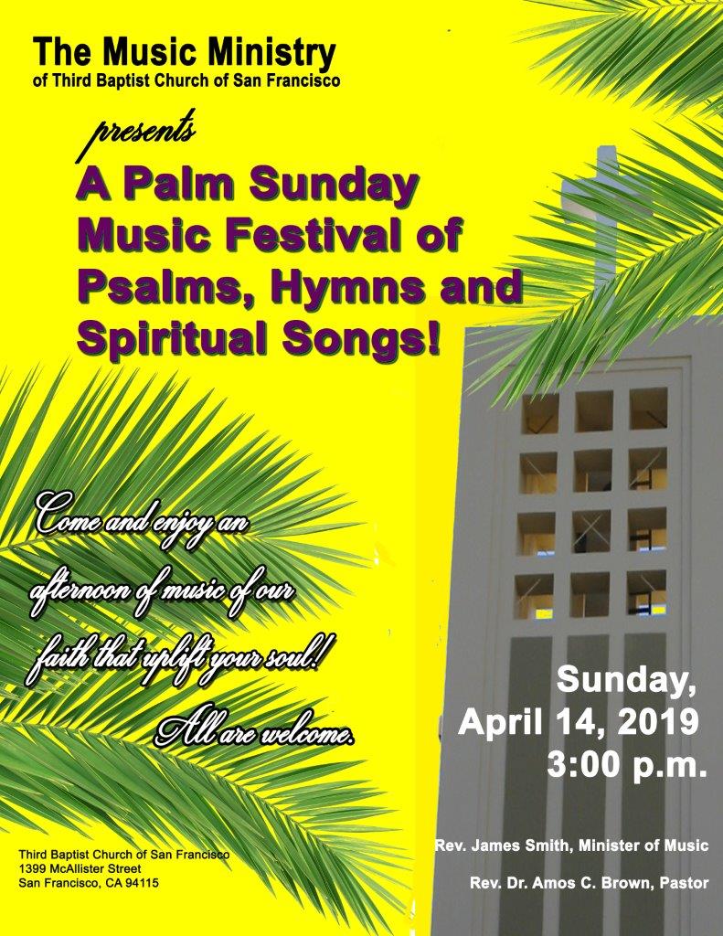 Third Baptist Church Palm Sunday Music Festival 2019