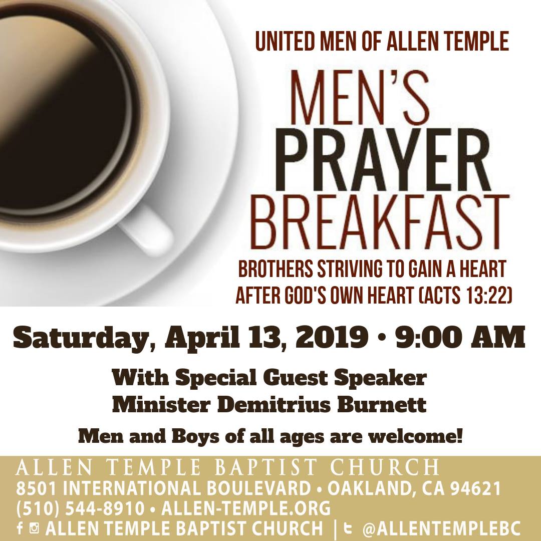 United Men Of Allen Temple Prayer Breakfast 2019