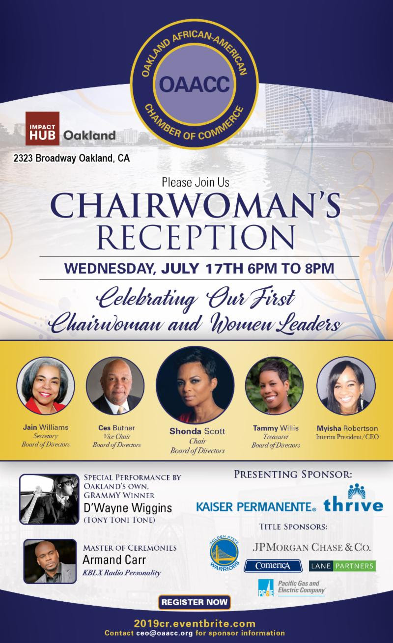 Oakland African American Chamber of Commerce - Chairwoman's Reception