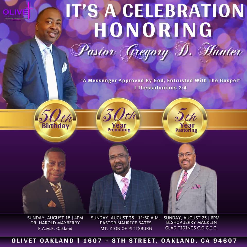 Rev Greg Hunter Pastoral Anniversary Celebration 2019