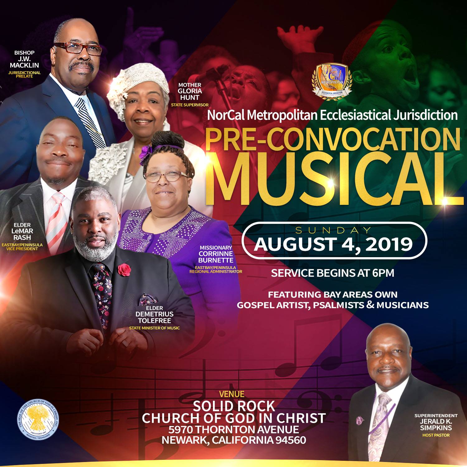Nor Cal Metro COGIC Holy Convocation Concert 2019