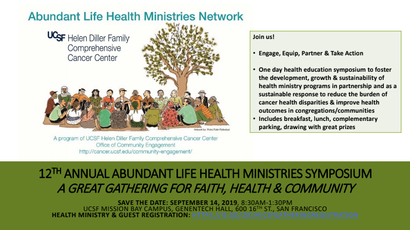 UCSF Abundant Life Health Ministries Network Symposium 2019