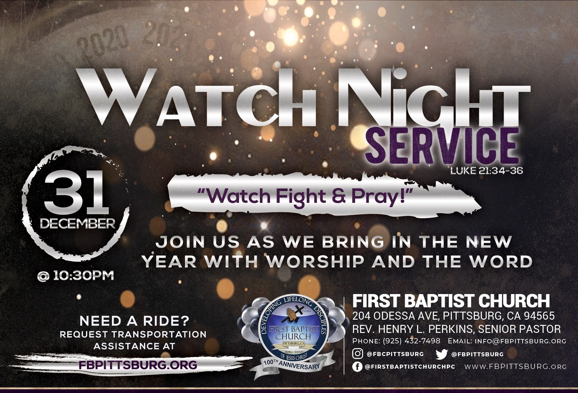 Fbc Watch Night Service 2019