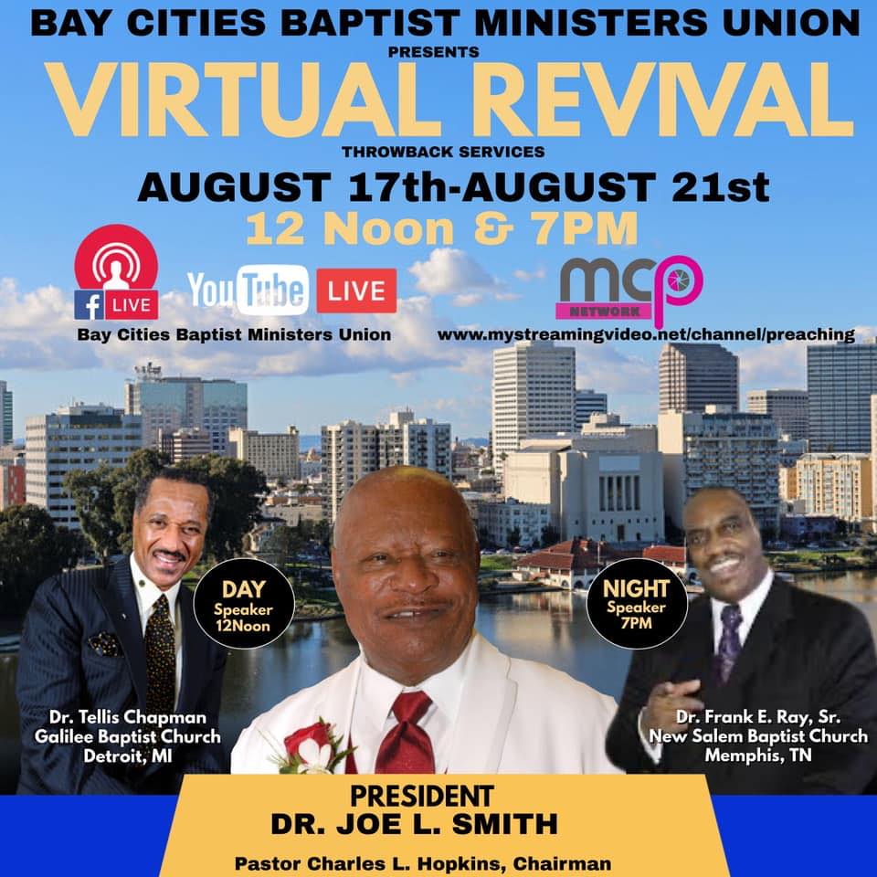 Bay Cities Baptist Ministers Union Virtual Revival 2020