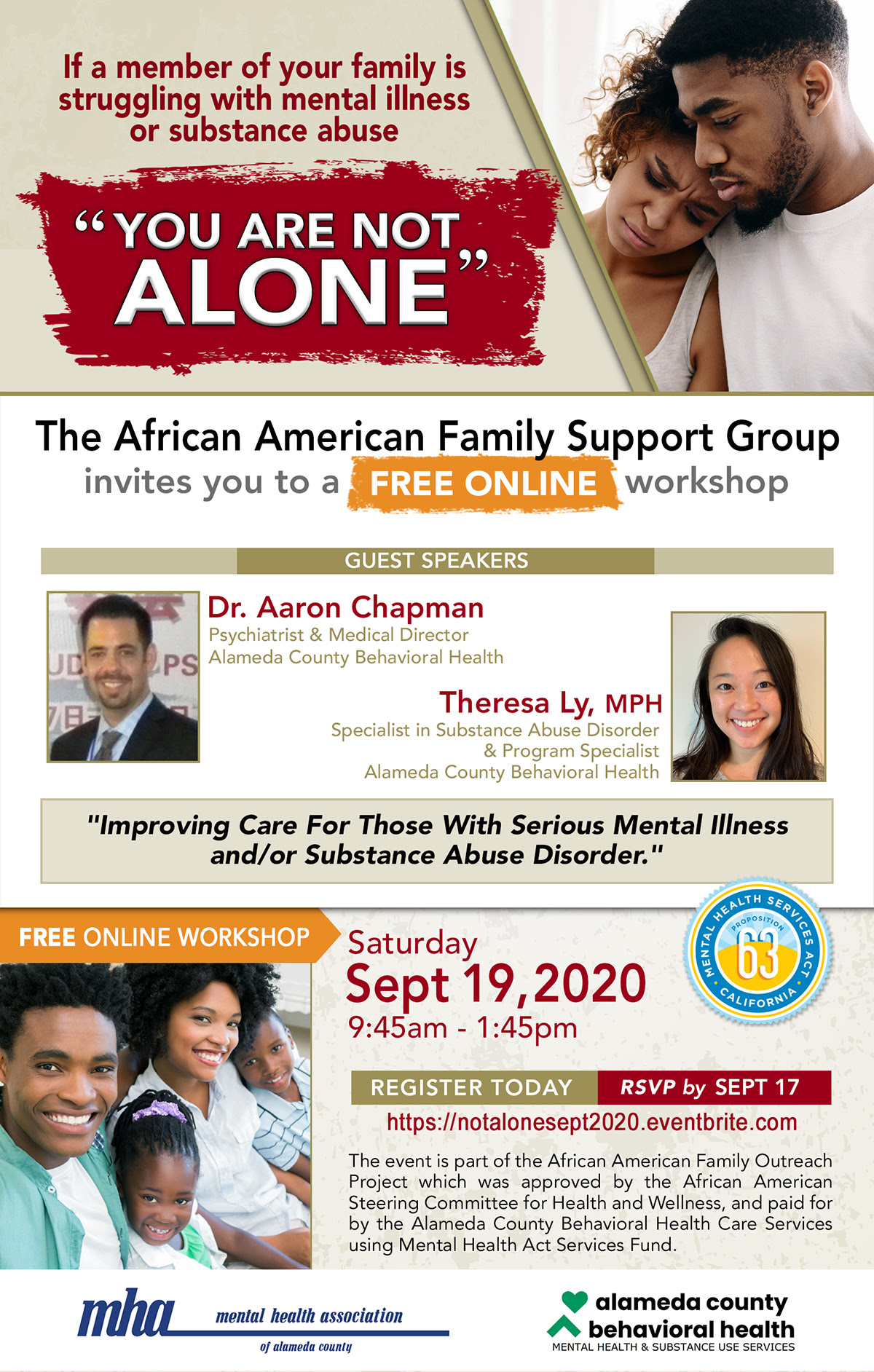 You Are Not Alone Mental Health Workshop 2020