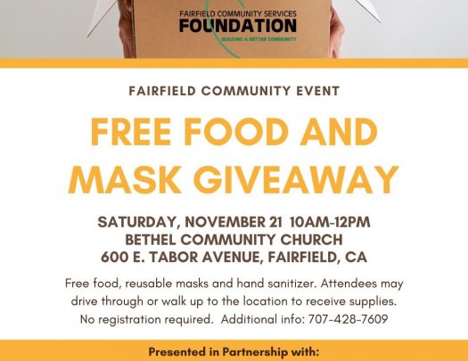 Bethel Community Church Free Food Mask Giveaway