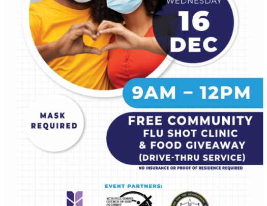Free Community Flu Shot Clinic & Food Giveaway
