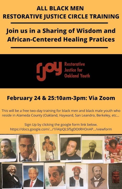 Black Men Restorative Justice Circle Training Rjoy 2021
