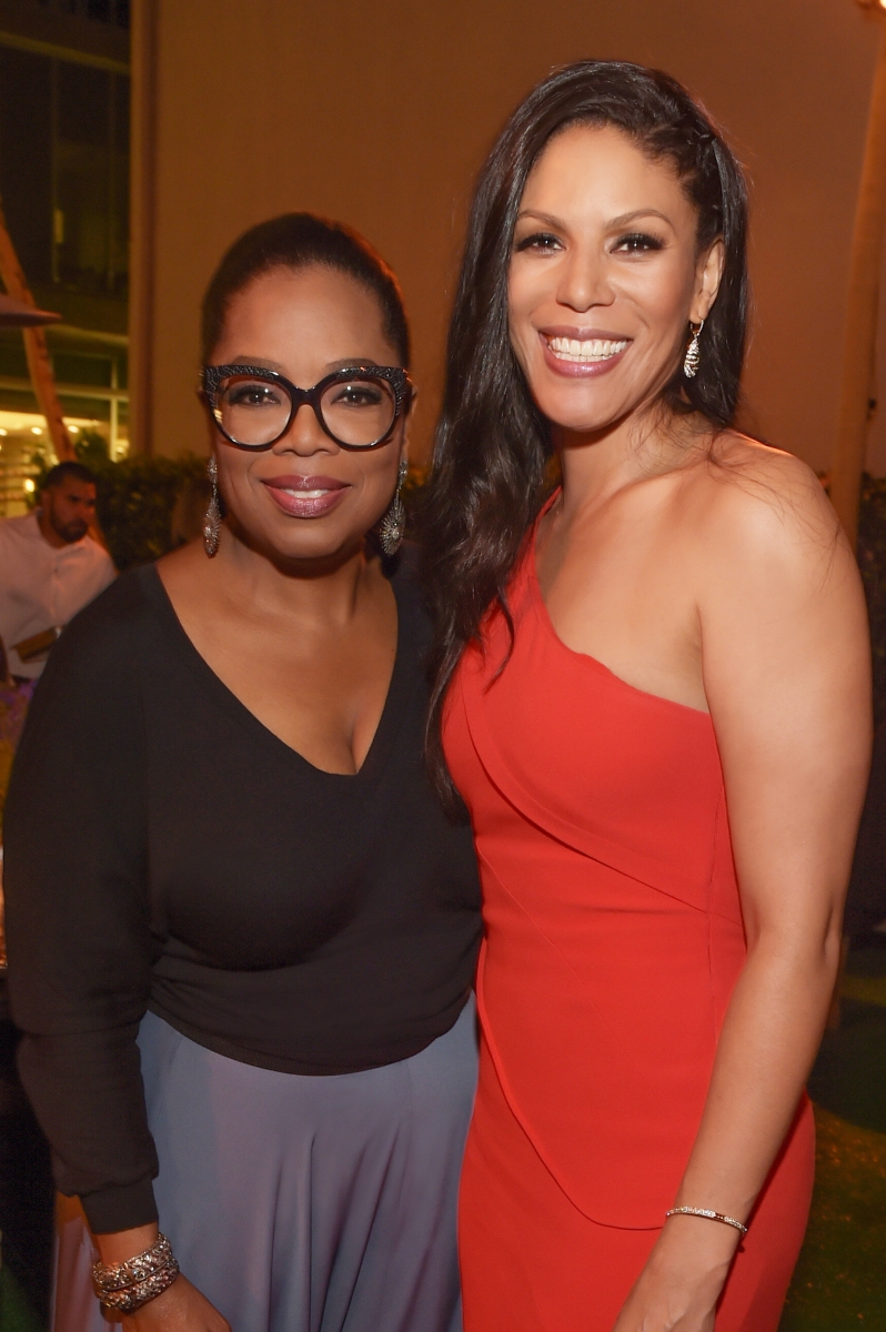Oprah Winfrey and Merle Dandridge at OWN Los Angeles Premiere of Greenleaf PhotoCredit GettyImages JasonKempin JFK 9703 r1